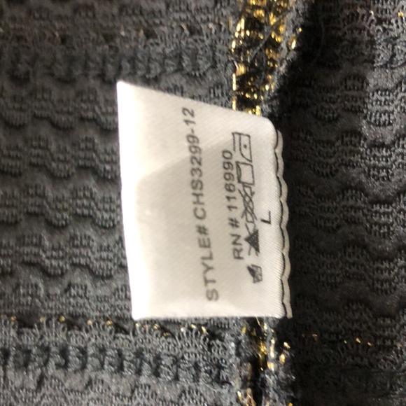 Gold and black mini skirt NWOT - Picture 3 of 5